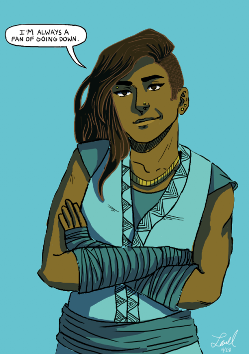 lauramartinartist:My favorite line from the ever-smug Beauregard [image description: a drawing of Be