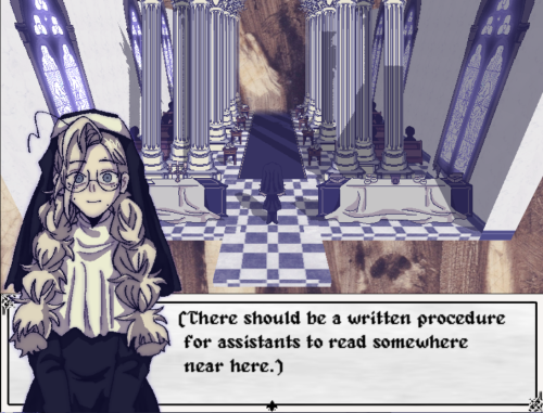 racheldrawsthis:Play for FREE at itch.io Eloquent Countenance is a short 2.5D Horror Puzzle RPG