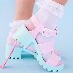 jujufootwear:  Get your dream pair of pastel #jujujellies at @dollskill now!   