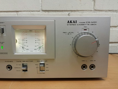 Akai CS-M01 Stereo Cassette Deck, 1980