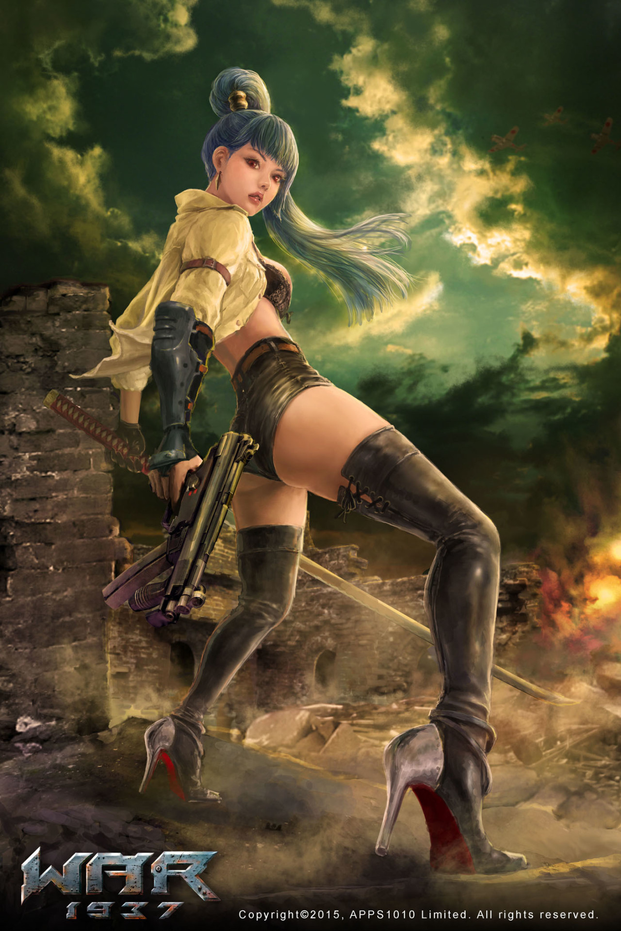 art-of-cg-girls:  War1937 - Lv1 - Yui by Frankiew Yip