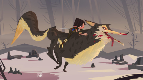 art-q16:“One of the dying men said the pack was led by &ldquo;a she-wolf of monstrous size. A direwo