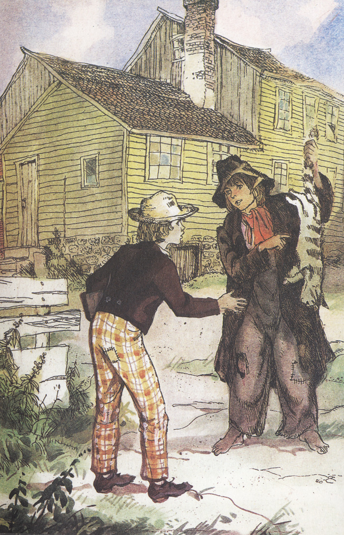 The Adventures of Tom Sawyer art by Herman Mazurin.