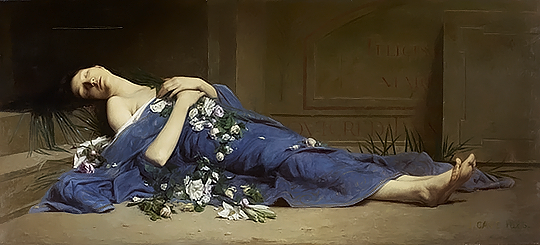 martyr-eater:  Jules Cyrille Cavé (1859-1946) — Martyr in the Catacombs, 1886.