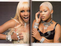 chiinky:   Lil’ Kim &amp; Eve in the December ‘99/January ‘00 “It’s All About Ice” edition of Talk Magazine   …