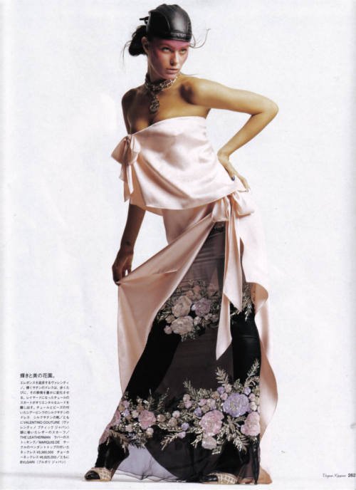 lelaid:Isabeli Fontana in We Adore Couture for Vogue Nippon, May 2006Shot by Thomas SchenkStyled by 