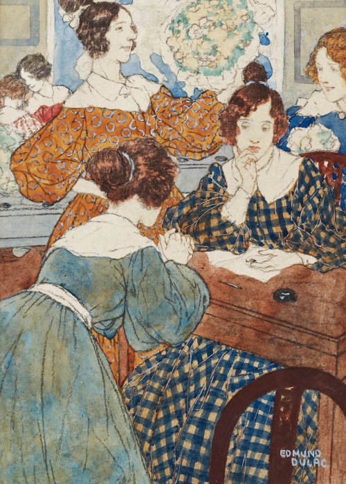 monsieurleprince:Edmund Dulac (1882 - 1953) - Illustration to Villette, written by Charlotte Brontë