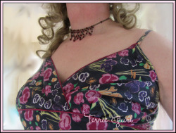 terrigurlpics: Terri Gurl wearing one of Monica’s dresses while she is out for the day. Gurlie days are soooo much fun!  Would you like to come round and play?