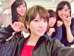 forstu48:  170429 / okadanana_1107:  TodayI was attacked byAll the cute girls。I’m happy 🤤 Ohohoho #TorobuYui #YabushitaFu #TakinoYumiko  