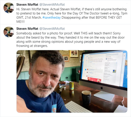 intuitive-revelations:Some highlights of Steven Moffat’s Twitter commentary for the Day of the