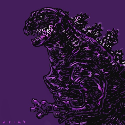 A small dose of “Shin Godzilla” before my bedtime. I love this design and that film so much.