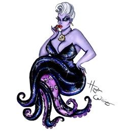 haydenwilliamsillustrations: Ursula is celebrating National Lipstick Day 💋💄🐙🐚  https://www.instagram.com/p/B0g9Py7h4E3/ 