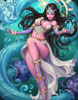 art-of-cg-girls:  Evolved Aquarius girl by Manwook Kim 