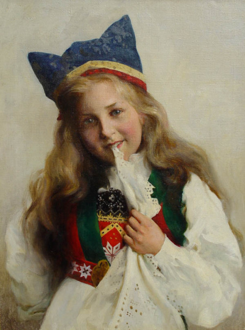 pintoras:Marion Boyd Allen (American, 1862 - 1941): Apple Blossom (c. 1920) (via Childs Gallery)