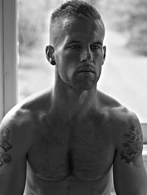 pecstacular:  Adam Coussins by Billy Boyd Click here for more posts on Adam. 