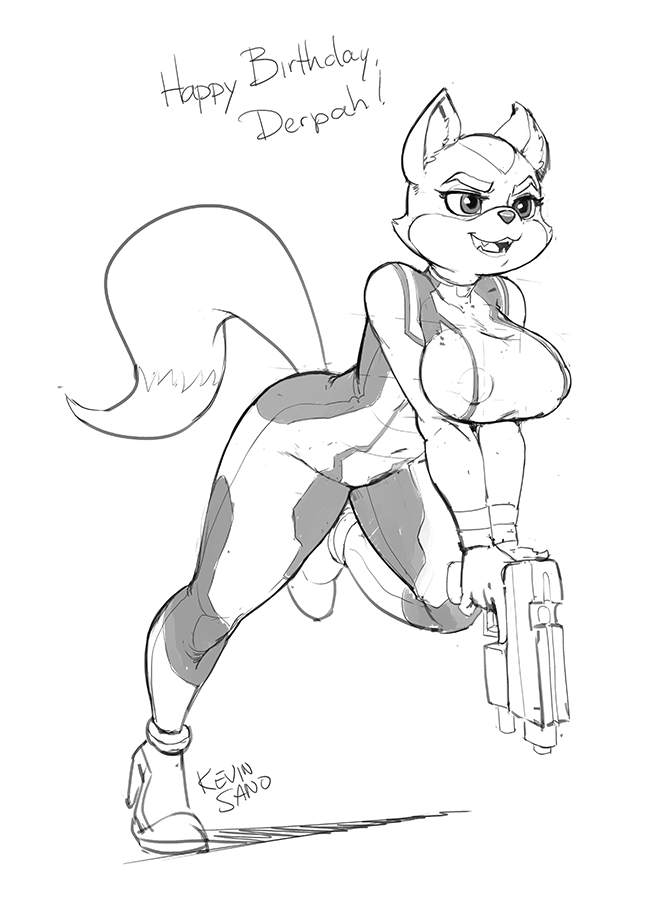 derpah:  nsfwkevinsano:  first picture of the New Year and it’s a Zero Suit Fox.