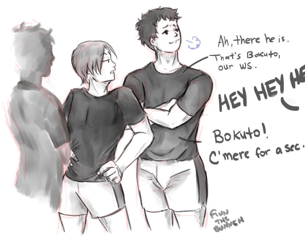 finnthebunneh:Bokuto plz. He doesn’t even want Akaashi to be switched out for a
