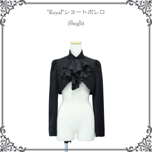 #newarrival "Royal"ショートボレロ Color:#black Price:¥19,800(¥18,000+tax) . カッチリした雰囲気のショートボレロです✨ 