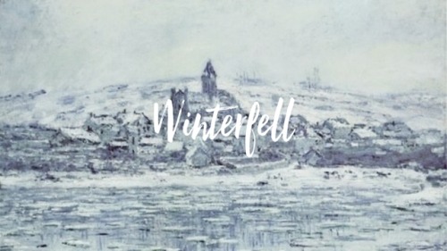 aestheticsisters:Westeros➤ Capitals + Claude Monet.“This talk of Seven Kingdoms is a folly. Aegon sa