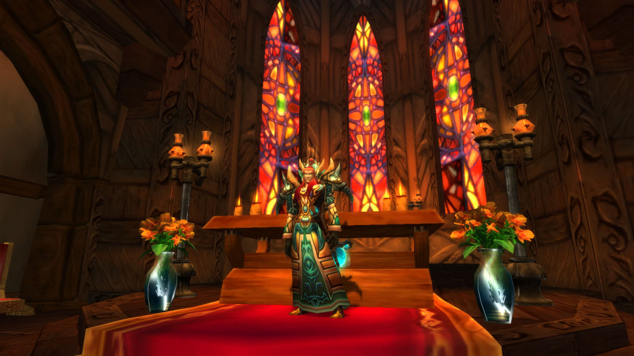 I love this church in Gilneas. I wish there was some kind of church for the Horde