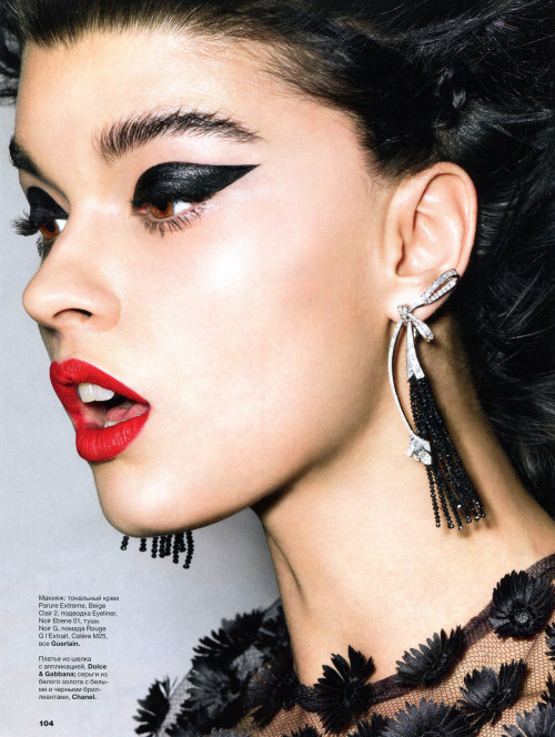 Crystal Renn by Raymond Meier for Allure Russia February 2013