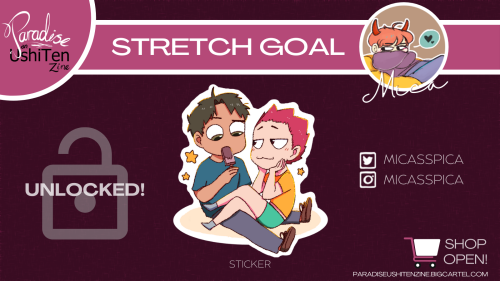 turtleconstellation:paradiseushitenzine:We’ve reached our first stretch goal!  Now, every phys