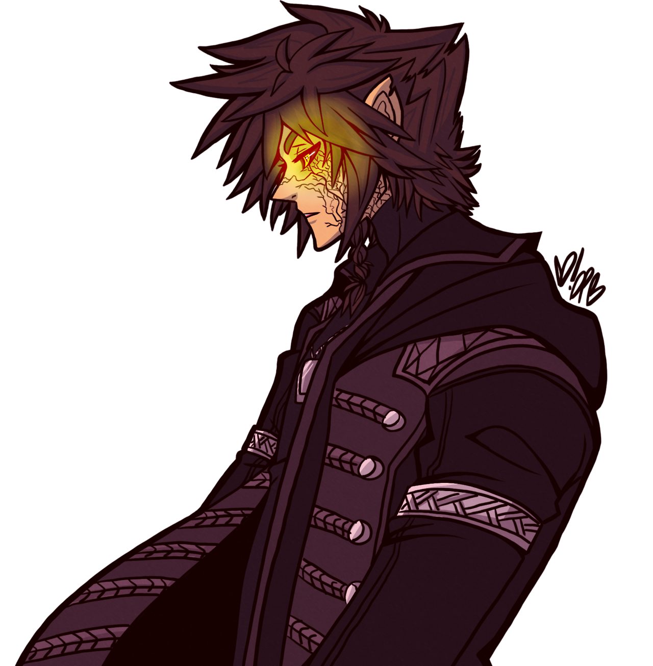 destiny-islanders:  Random doodling led to Starscourged!Sora D: I really wanted