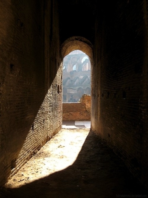 breadandolives:The Gladiators Door inside the Coliseum - Rome|Source|