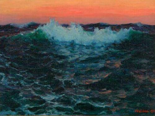 The Wave  -   Lionel WaldenAmerican, 1861-1933Oil on canvasMusée des Beaux-arts de Quimper.