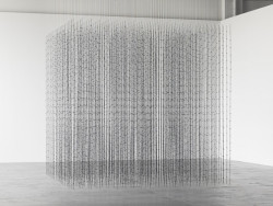 a-ppunti:Mona Hatoum, Impenetrable, 2010, steel