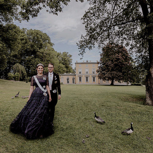 New pictures of Crown Princess Victoria and Princes Daniel have been released by the Swedish Royal C