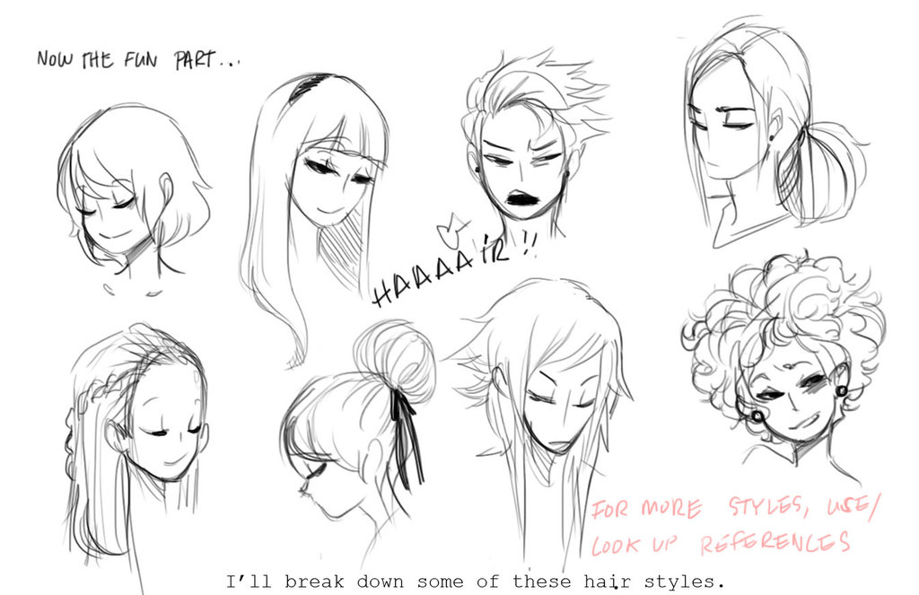 Featured image of post The Best 15 Hair Art Reference Photos