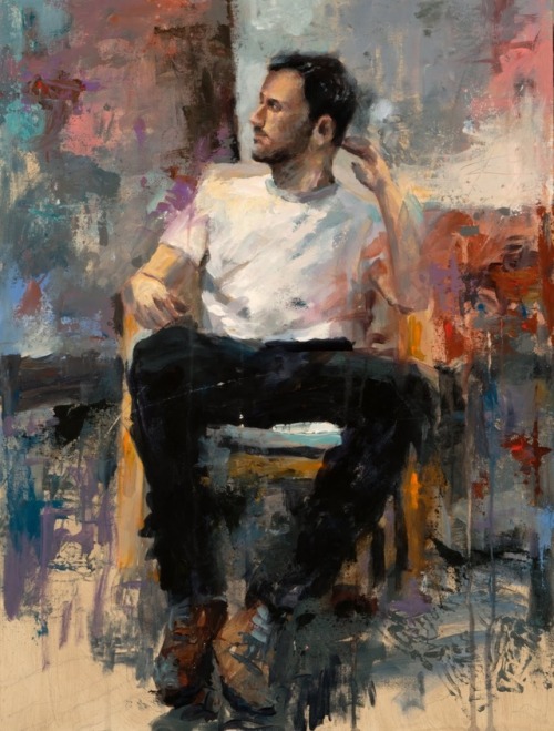 bloghqualls: John K. Harrell / Denver, CO, United States “Waiting” / Acrylic 