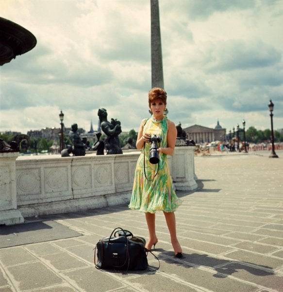 Gina Lollobrigida photographed by Giancarlo Botti in Paris, July 1965.