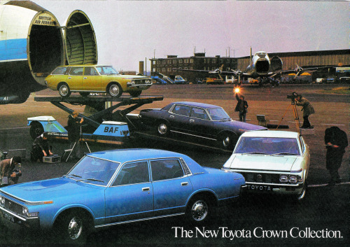 carsthatnevermadeitetc:Toyota Crown UK market brochure (edited), 1973. This was the 4th generation C