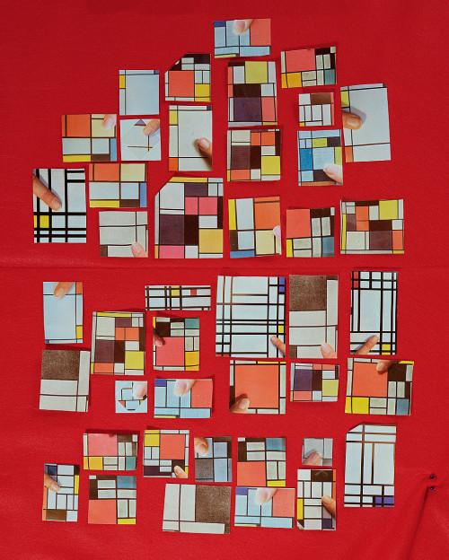 Sara Cwynar - Encyclopedia Grid (Abstract Art) (2014)