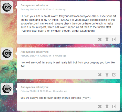  1. ahhhh gosh you sound like a real fan im blushinggg thank youuu ;o; !! smooches