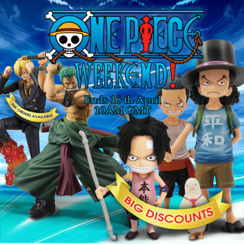 A fan of One Piece? We got a selection of highlighted Pre-Order figures as well as heavily discounte