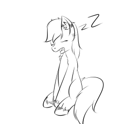 vixyhoovesmod:  g’night allvixy fell asleep and is now drooling all over the blog, wanted to see how fast i could do a sketchy pic.about 5mins… so decent… well nini all.  Aww, sleepy lil&rsquo; filly :3