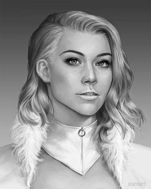 recent commission of Natalie Dormer as Emma Frost for @zeddfrost! instagram // twitter // prints // 