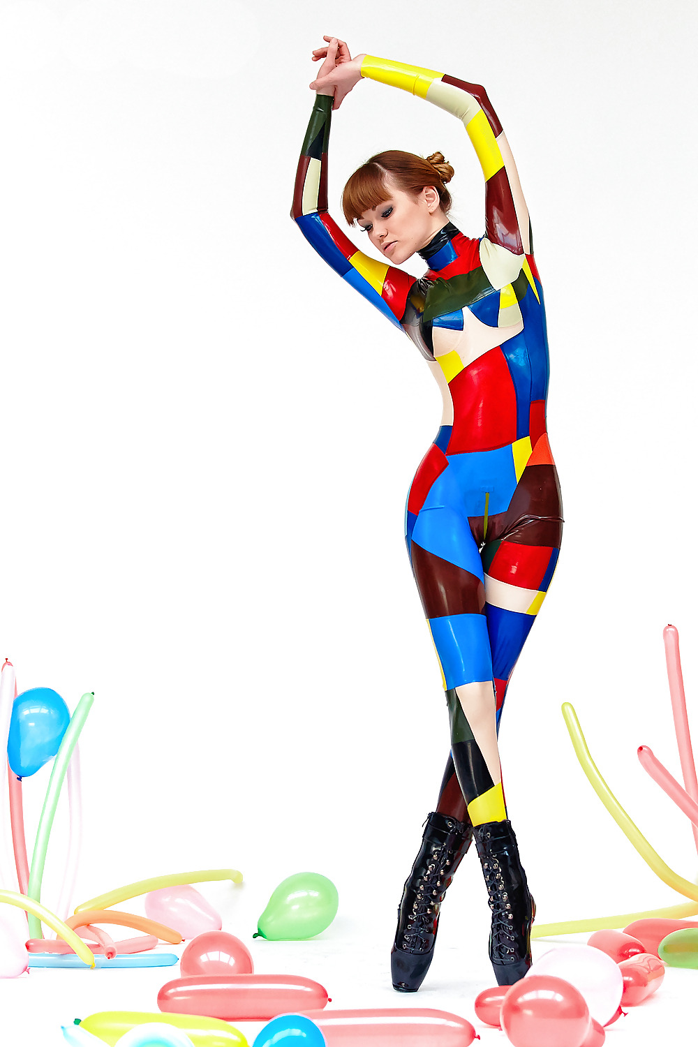 allanon1960:MultiColoured Catsuit, Alexandra Potter