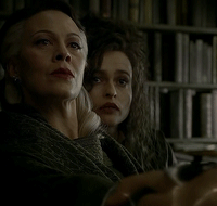 sarabeaarr:  THE MAGIC BEGINS - A Harry Potter Challenge                   Day fourteen - Favourite Villain/Anti-Hero/Antagonist                          Bellatrix Lestrange       