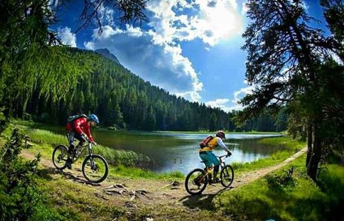 The 3-Länder Enduro Trails on the Reschen Pass . #mountainbikes #mountainbike #MTB #mtbtrails #mtbtr