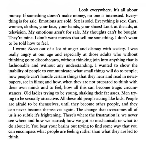     Cassavetes On Cassavetes.