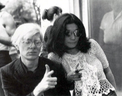 soundsof71:  Andy Warhol and Yoko Ono, 1971,