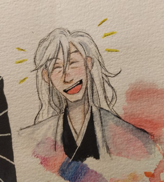 bastardapologist:I was just mixing some watercolors then boom Ukitake 