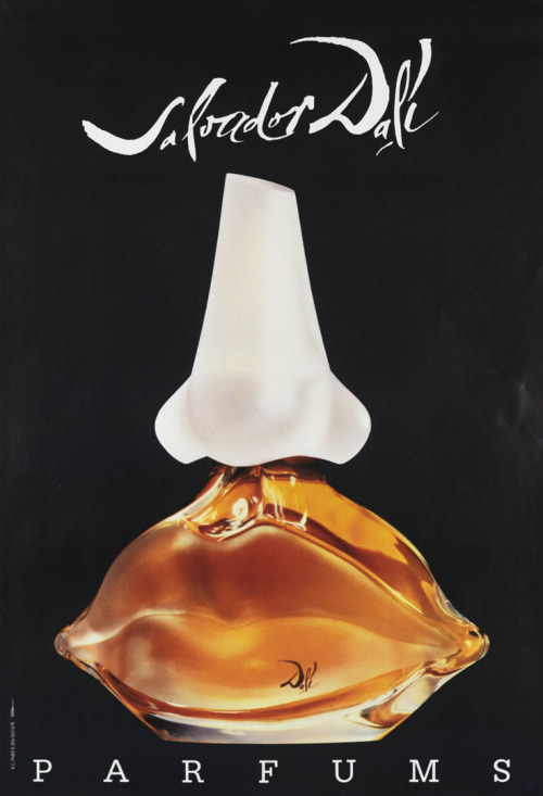 Salvador Dalí, Dali Parfum, launched 1983. Fragrance: Alberto Morillas. Poster via Geheugen van Nede