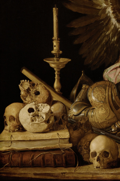 paysagemauvais: Detail of the Allegory of Vanity - Antonio de Pereda (1611–1678)  painting 163