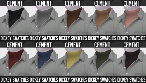 cmescapade:“Dickey Button-ups” - SP06 Tucked Shirt Mesh Edit…also known as, “my residents have been 