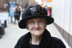 humansofnewyork:  After I took her photo, she stuck her cheek out for a kiss. After I gave her one, she said: “Isn’t love great?”“Yes it is,” I replied. Then she leaned in and said:“But sex is better.” 